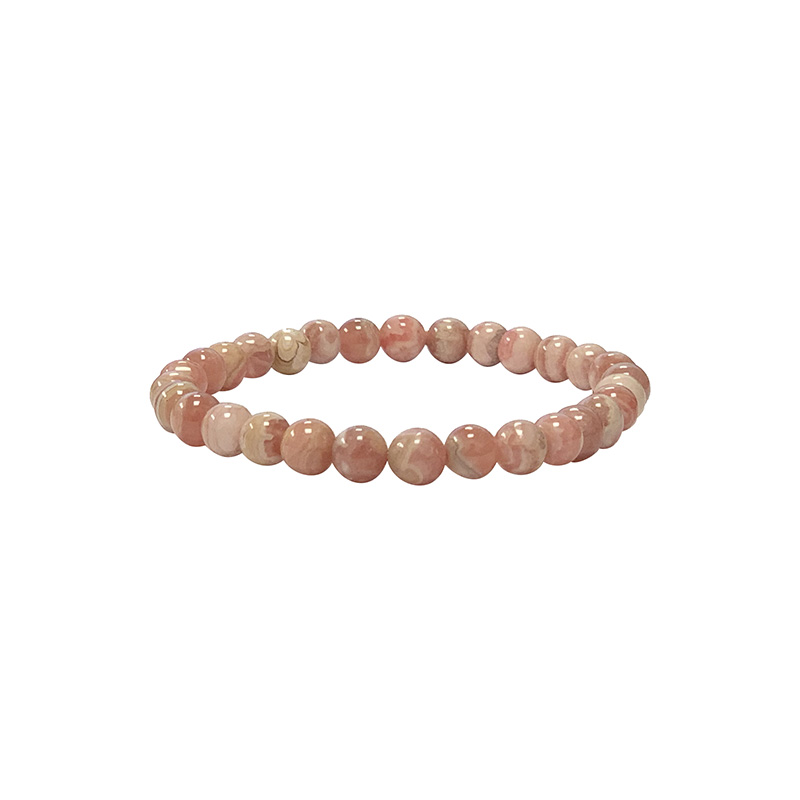 Bracelet rhodochrosite 4 à 10 mm